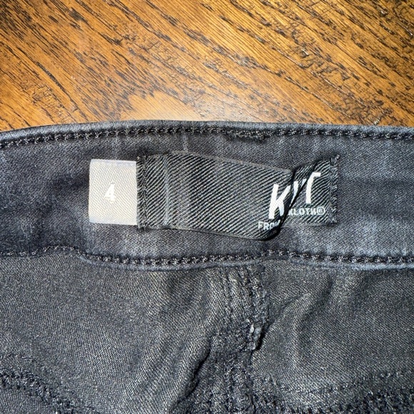 Kut From The Kloth Raw Hem Black Jeggings - Picture 3 of 7